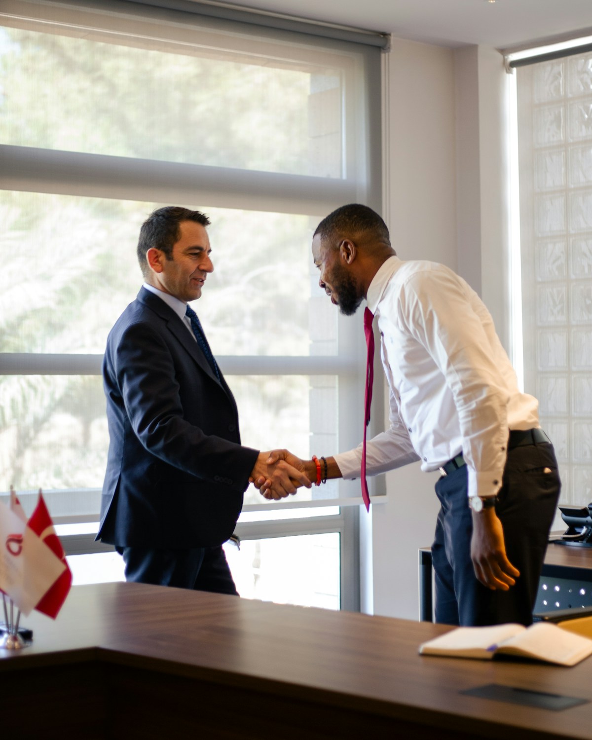 RV dealership financing agreement handshake